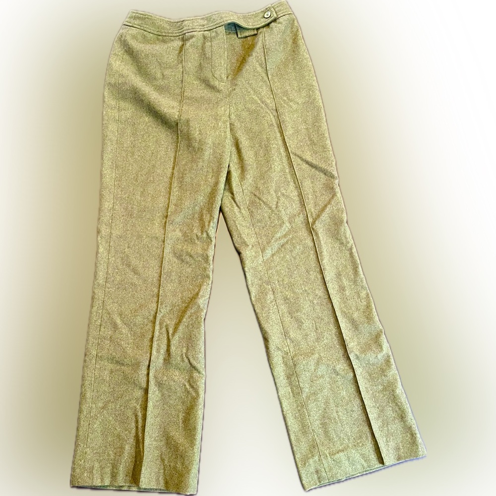 Carlisle Olive green Wide-Leg Trousers